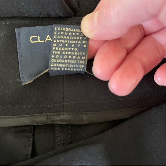 Vintage 90s Y2k Roberto Cavalli CLASS Black Pants Trousers Slacks Gold Zipper 8 - Picture 10 of 10